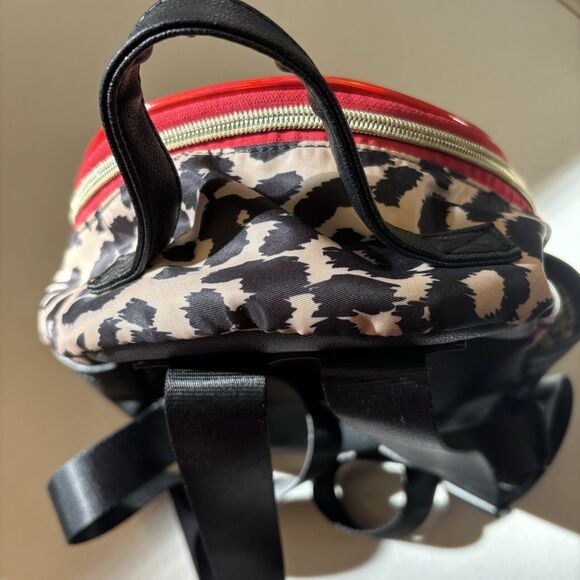 Juicy Couture Leopard Print, Black Sequin, and Red Mini Backpack Glam Rock - Picture 4 of 12